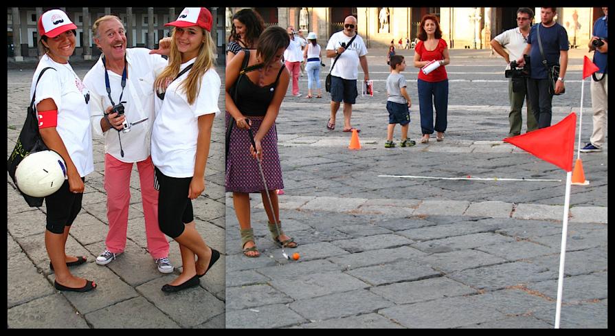 Piazza del Plebiscito, Napoli - Partita di Golf, Performance di Augusto De Luca.8R36;