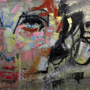 Fabio Modica | Gnosis: Liberation - mixed media on canvas - 71x59 inches - 2015 | Private Collection - Malibù - USA