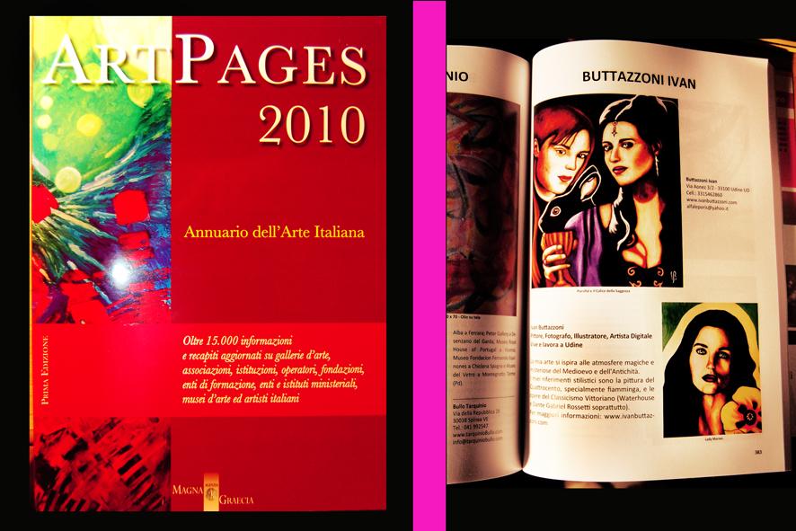 Publication on "ArtPages Annuario dell'Arte Italiana 2010"