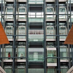 Germany. Frankfurt. Architectures, also of bodies