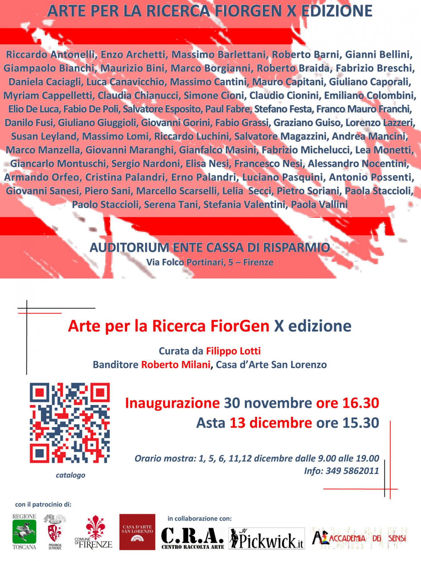 Arte per la Ricerca FiorGen Arte per la Ricerca FiorGen