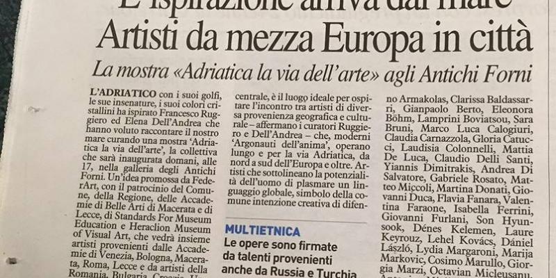 ADRIATICA LA VIA DELL'ARTE - Itinerario di un viaggio senza fine ADRIATICA LA VIA DELL'ARTE - Itinerario di un viaggio senza fine