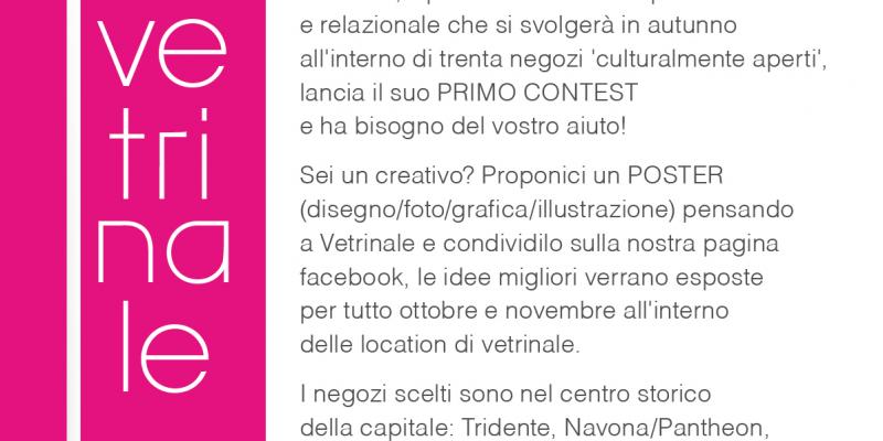 VETRINALE CONTEST! VETRINALE CONTEST!