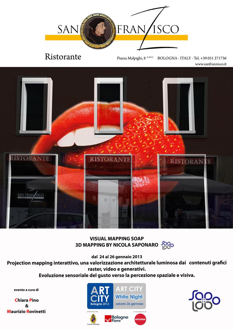 VISUAL MAPPING SOAP-3D MAPPING AL RISTORANTE SAN FRANZISCO
