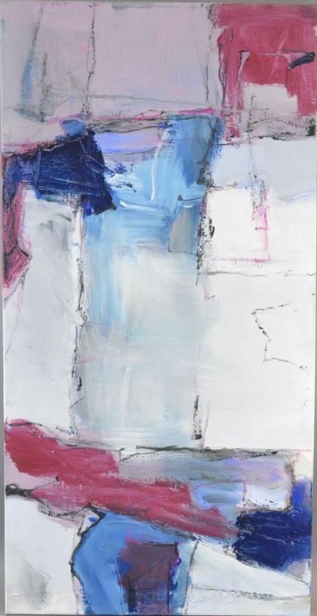 Olivier Steffens – Abstract- olio su tela - 50 x 100