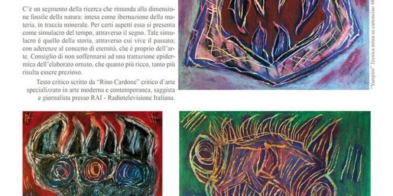 Pubblicazione con testo critico su "ExpoArt" di Febbraio 2014 presente alla fiera "Arte Genova" dal 14 AL 17 Febbraio 2014 Pubblicazione con testo critico su "ExpoArt" di Febbraio 2014 presente alla fiera "Arte Genova" dal 14 AL 17 Febbraio 2014