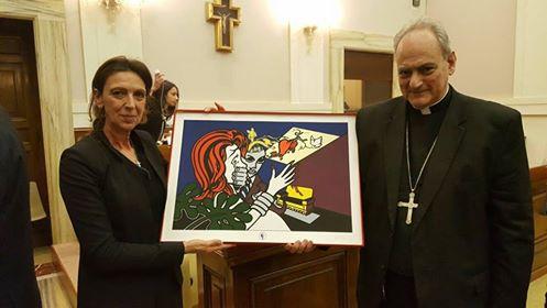 IN VATICANO LA RIPRODUZIONE "CRIMINAL HEART" AUTENTICATA E CERTIFICATA DA FULBER