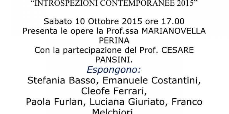 Amaci Giornata del Contemporaneo " INTROSPEZIONI CONTEMPORANEE 2015" a Vicenza Amaci Giornata del Contemporaneo " INTROSPEZIONI CONTEMPORANEE 2015" a Vicenza