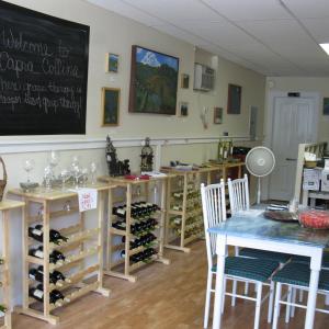 Carla Strozzieri's paintings are on exhibit at "From the Vineyards,"  Paintings by Carla Strozzieri