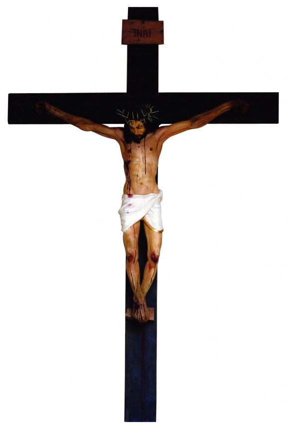 crocifisso ligneo