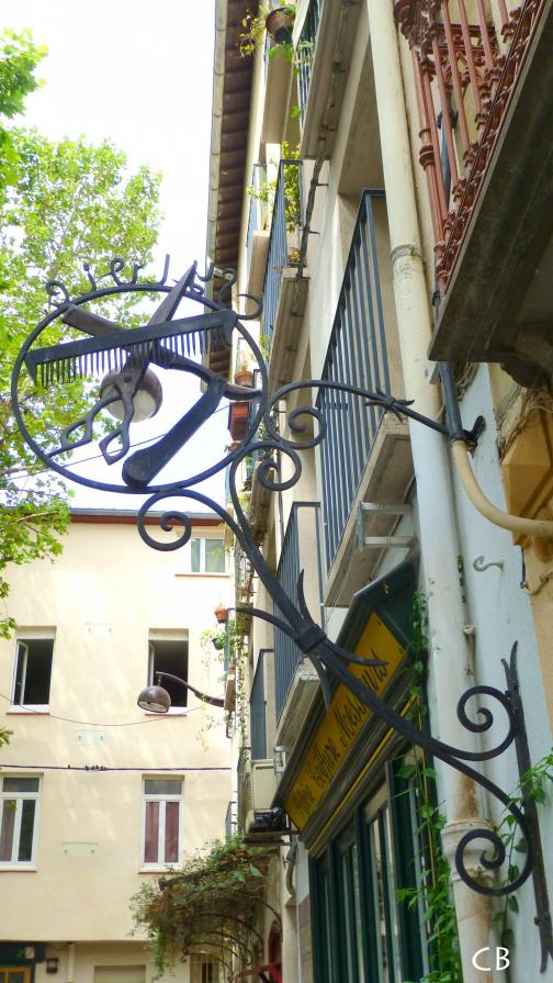 L'enseigne du coiffeur