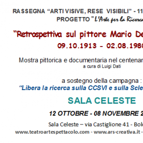 Invito Mostra retrospettiva sul pittore Mario De Francesco - Sala Celeste Bologna Invito Mostra retrospettiva sul pittore Mario De Francesco - Sala Celeste Bologna