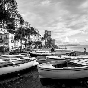 Cetara, spiaggia in inverno