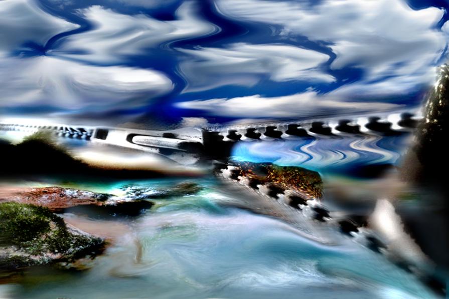 unisciti la dove il cielo scorre con le acque dei fiumi.