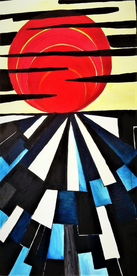 COUCHE DE SOLEIL SUR LA MER