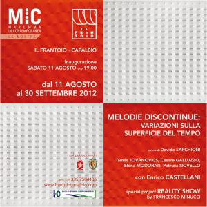 Melodie discontinue: variazioni sulla superficie del tempo Melodie discontinue: variazioni sulla superficie del tempo