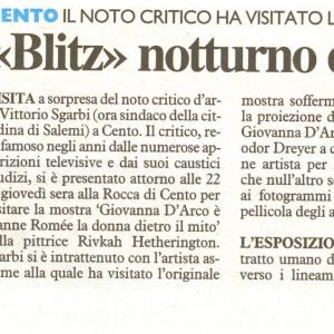 Giovanna D'Arco alla Rocca di Cento Giovanna D'Arco alla Rocca di Cento