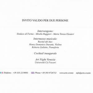 Invitation: Artistic Collective "Creative Energy - Between Abstraction and Figure", Venice