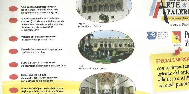 1BIENNALE INTERNAZIONALE D'ARTE DI PALERMO 1BIENNALE INTERNAZIONALE D'ARTE DI PALERMO