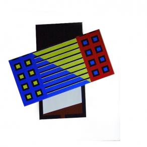 Analogico Serenata   smalto e olio su tavole  80x80  2008