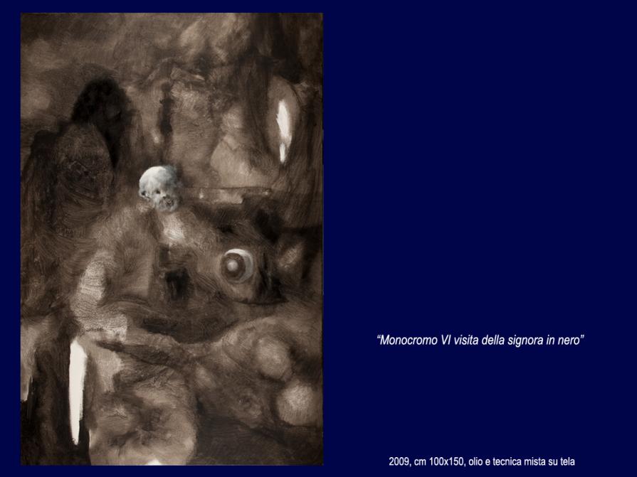 monocromo VI visita della signora in nero