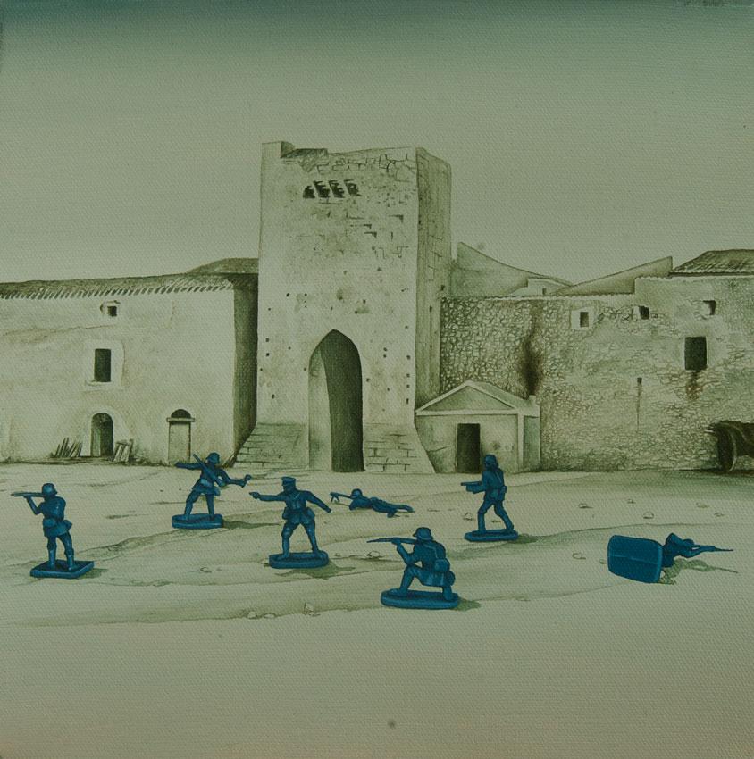 Discussione davanti alle mura di Sassari