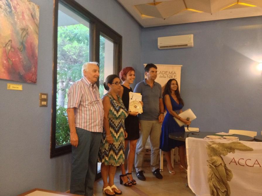 Eliana Calò , ritiro Premio Levante 2015 - Otranto (LE)