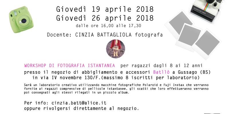 LABORATORIO DI FOTOGRAFIA ISTANTANEA PER RAGAZZI