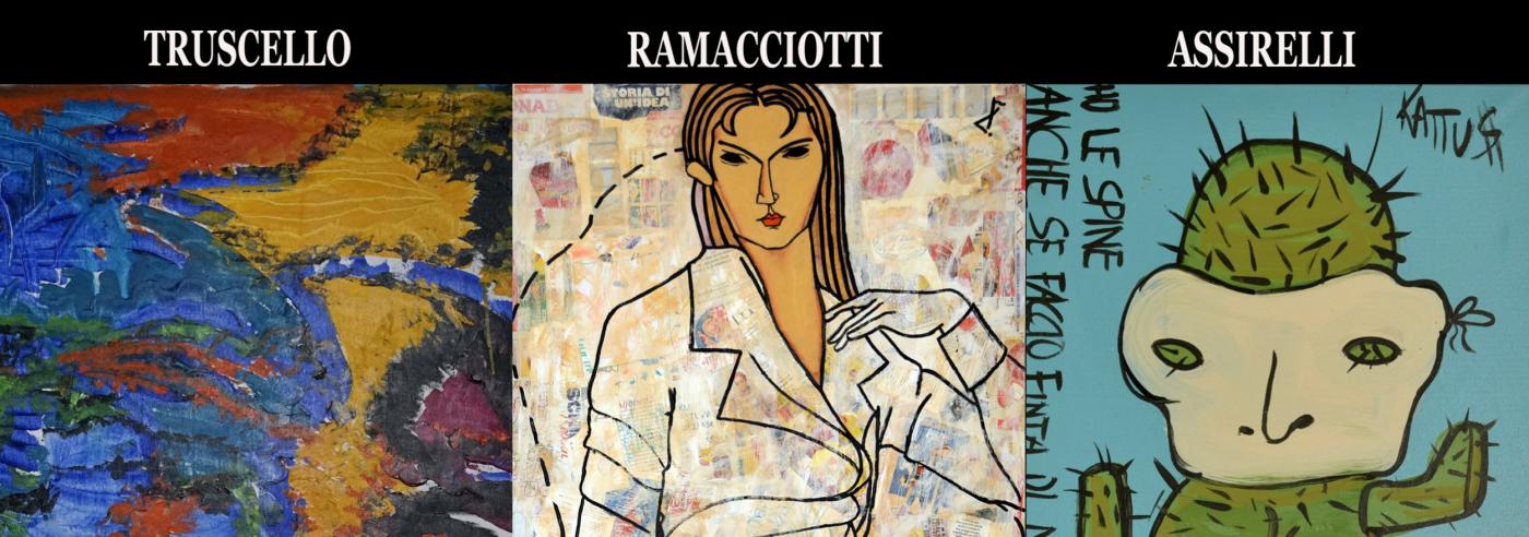 Mostre personali di Marilè Truscello, Lisandro Ramacciotti e Alessandro Assirelli Mostre personali di Marilè Truscello, Lisandro Ramacciotti e Alessandro Assirelli