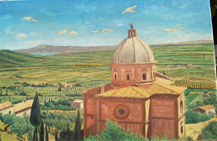 Francesco Alesci – Paesaggio toscano Francesco Alesci – Paesaggio toscano