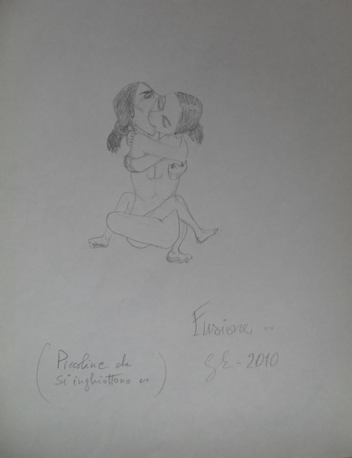 Fusione - Piccoline che si inghiottono (schizzo)