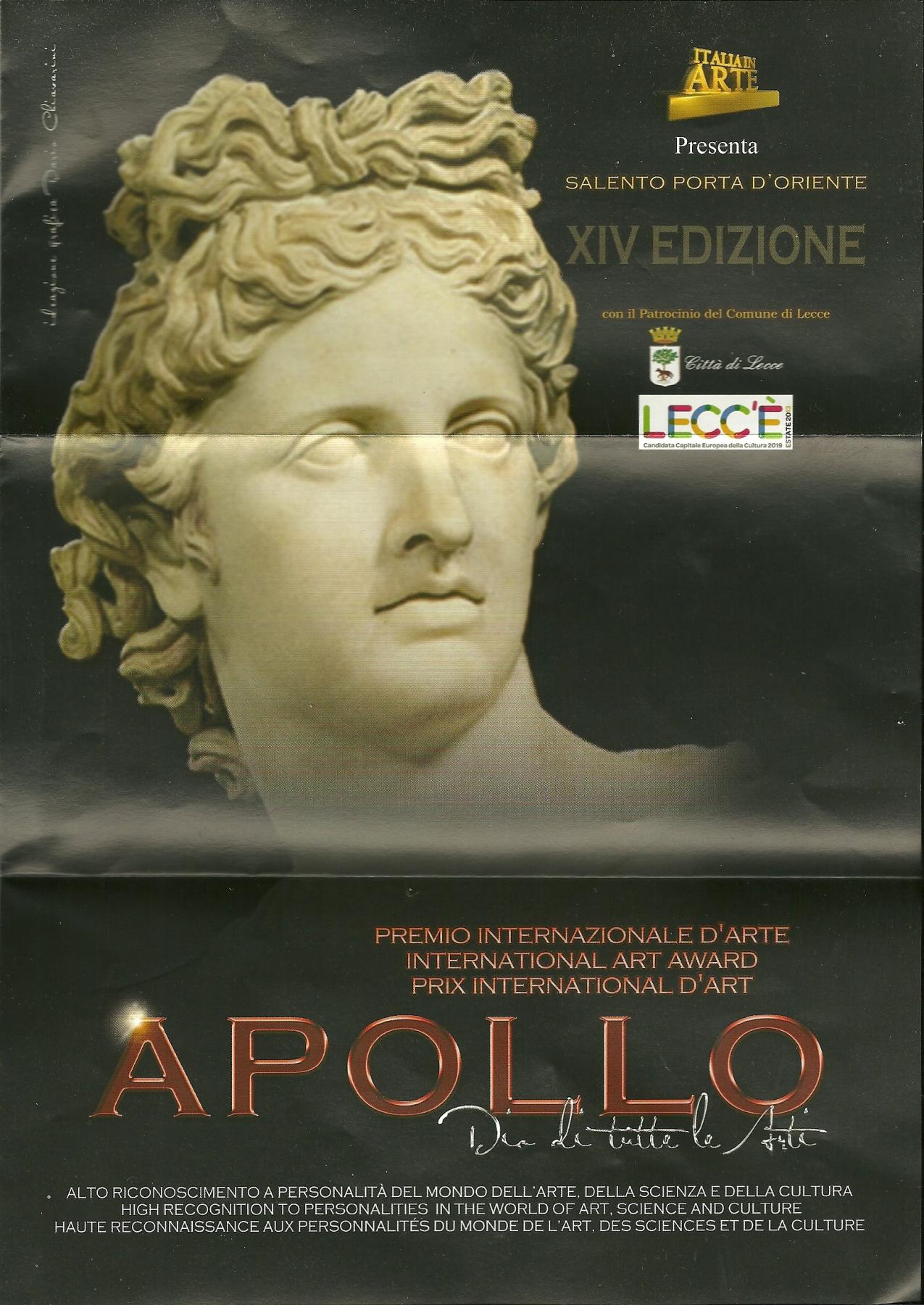 PREMIO APOLLO 2013 - XIV EDIZIONE