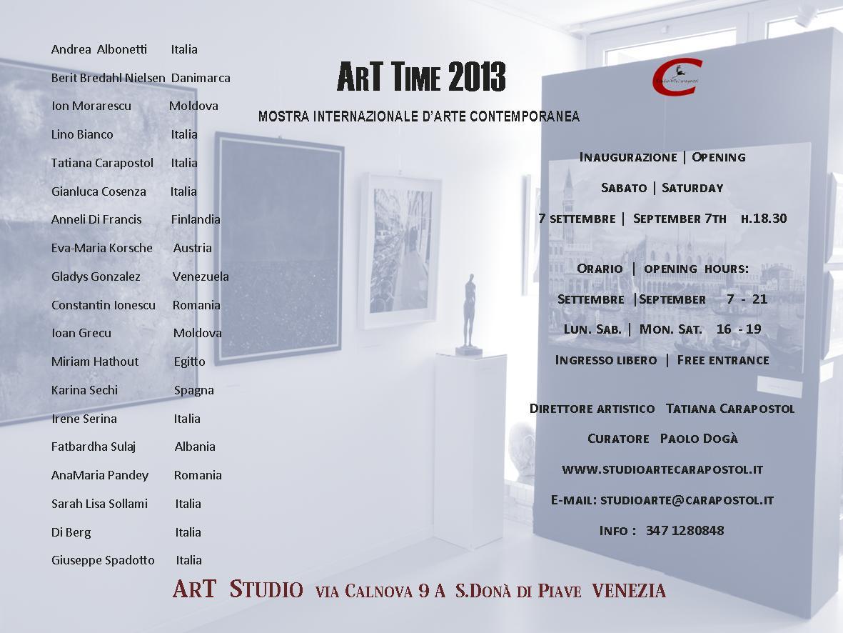 ART TIME    gallery Space   ART STUDIO   in Via Calnova, 9/A    San Donà di Piave   Venice