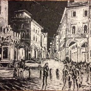 BOLOGNA: PIAZZA RAVEGNANA DI NOTTE