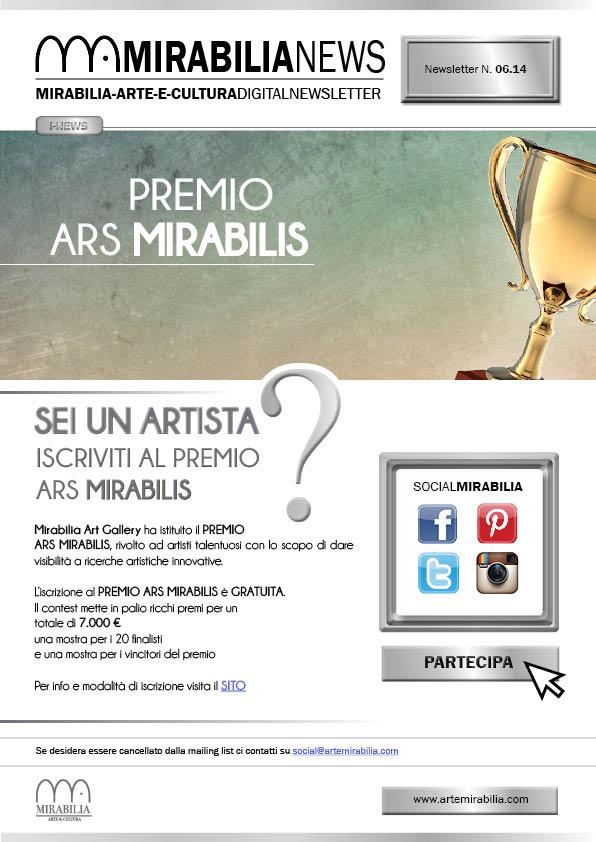 Premio Ars Mirabilis - Sei un artista? L'iscrizione è gratuita!
