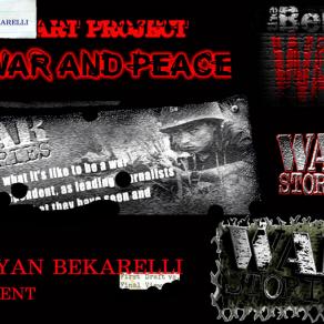 Poster at Becarelli's art project " WAR and PEACE "