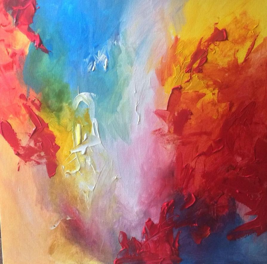 Eleanor Grove (Inghilterra) - Blurred Edges 2 - acrilico tela - 60 x 60