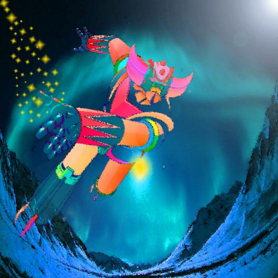 Si trasforma in un razzo missile con circuiti di mille valvole tra le stelle sprinta e va ...