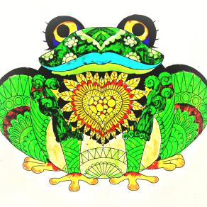 Nel vecchio stagno una rana si tuffa ...