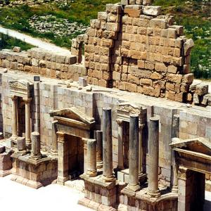 Jordan. Desert and stones