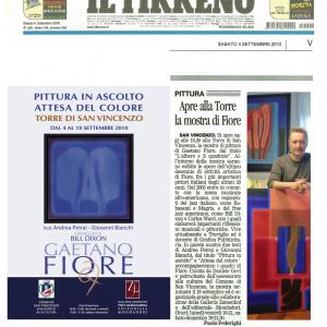 PITTURA IN ASCOLTO, ATTESA DEL COLORE -Torre di San Vincenzo - Livorno PITTURA IN ASCOLTO, ATTESA DEL COLORE -Torre di San Vincenzo - Livorno