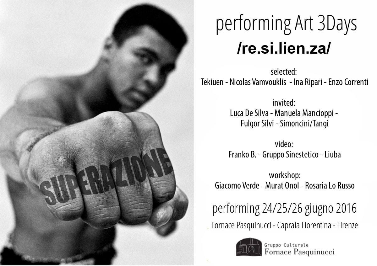 PeRFoRMiNG aRT 3DayS /re.si.lien.za/ 
