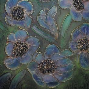 "Papaveri Blu" dettaglio