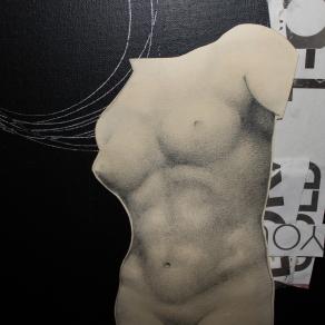 collage con figura classica