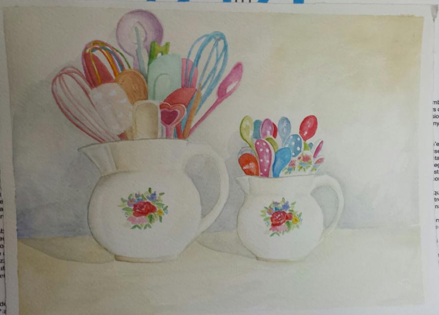 colorful kitchen tools