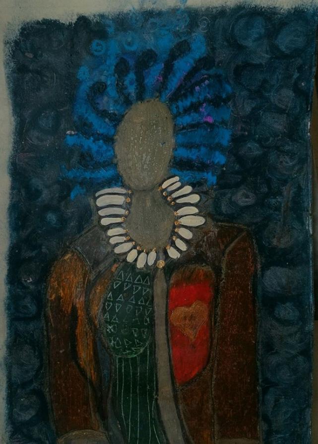 serie: facce private con fantasma 1 / private faces with ghost 1