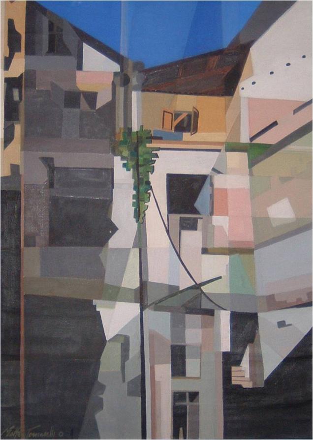 Centro Habana, olio su tela, 50x70 cm 