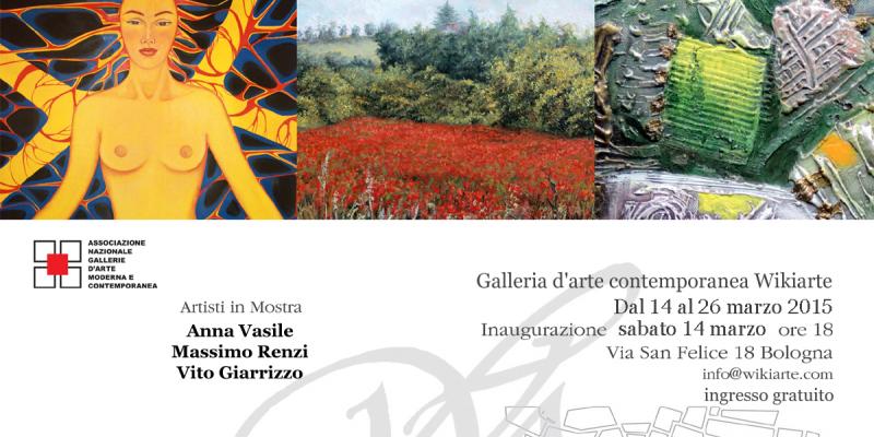 Solo exhibition by Anna Vasile, Massimo Renzi and Vito Giarrizzo presentation by Giorgio Grasso