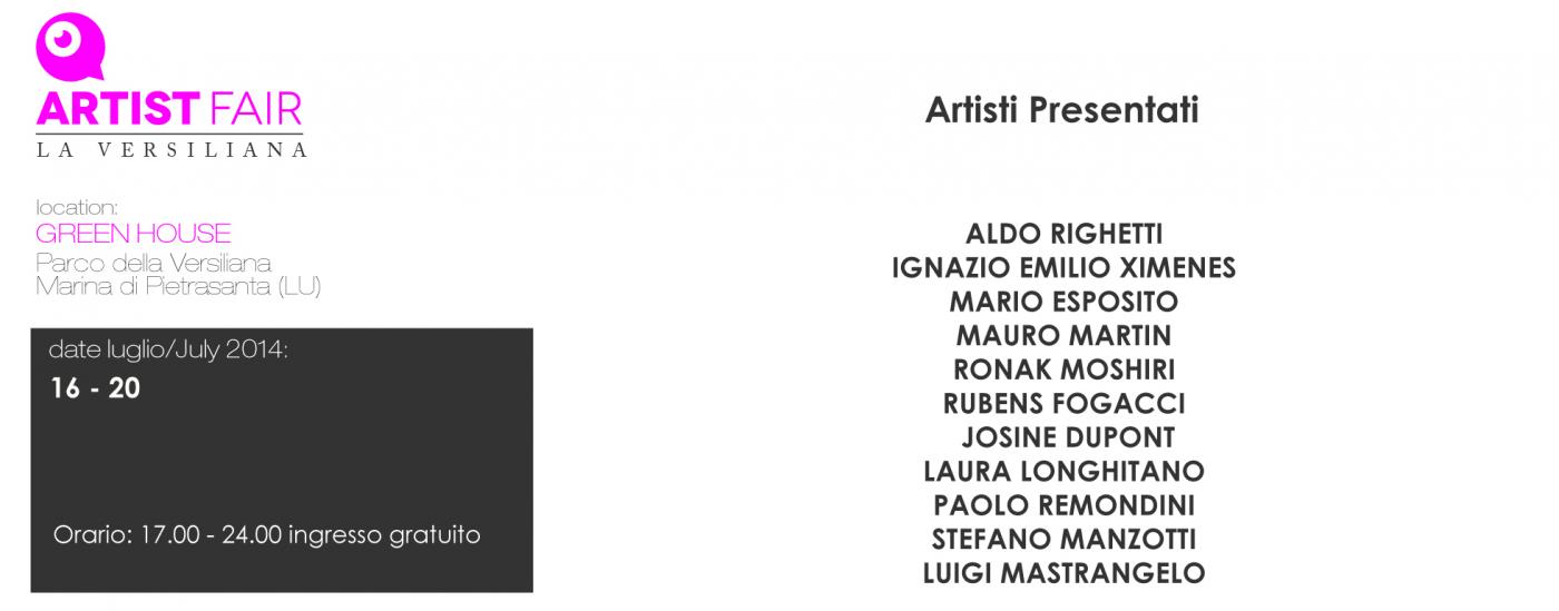 Artist Fair - La Versiliana a Marina di Pietrasanta!