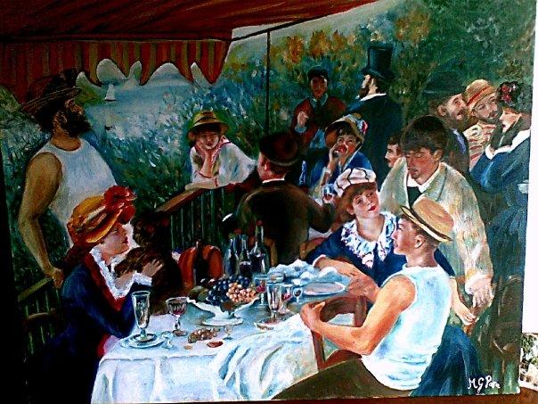 la colazione dei canottieri (riproduzione)